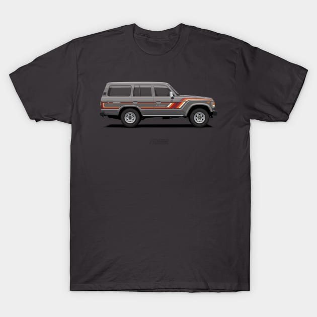 Land Cruiser 60 Grey T-Shirt by ARVwerks